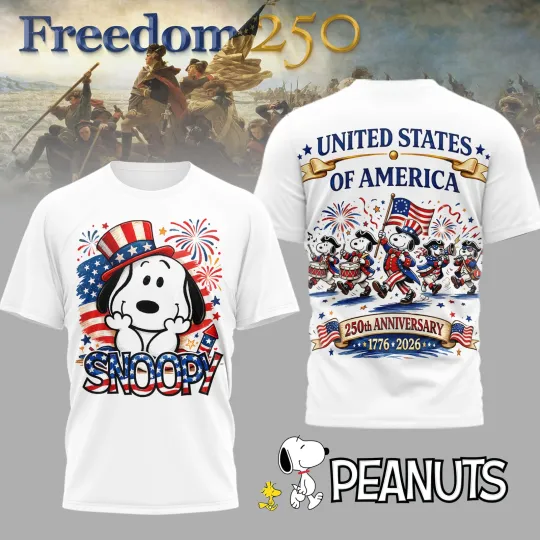 Discover Funny 250th Anniversary America, 250th years of Freedom - All over Shirt, V02
