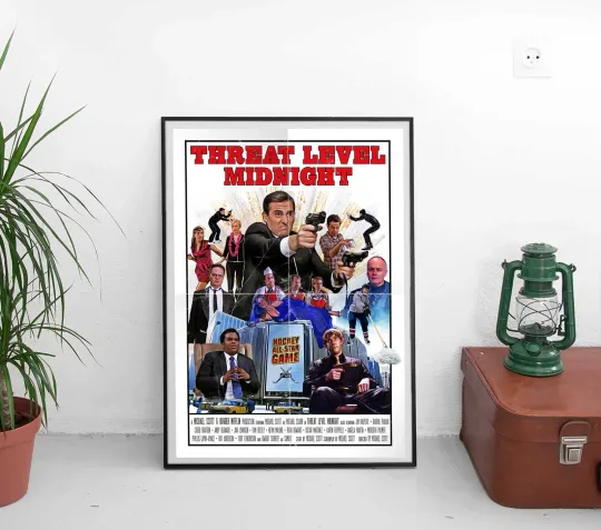 Threat Level Midnight The Dunder Mifflin Wall Art Poster