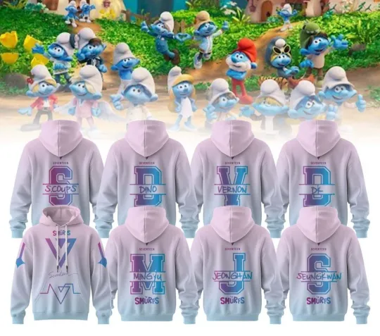 Discover Seventeen x The Smuurfs 3D Hoodie