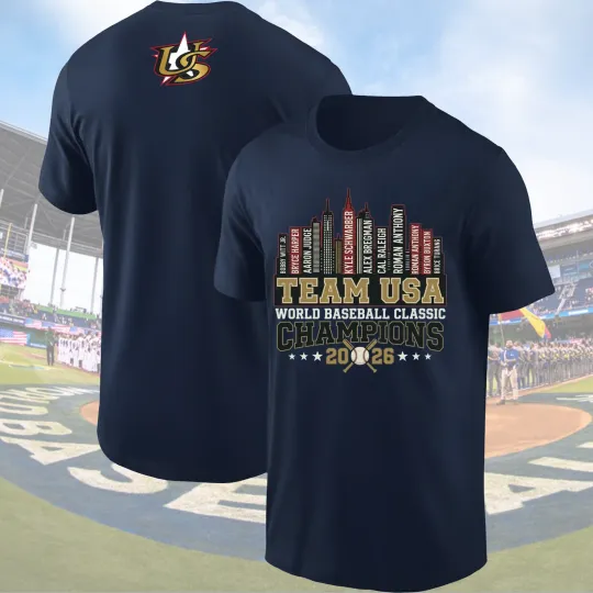 Discover Team USA World Baseball Classic Champions 2026 TShirt USA Baseball Champions Tee