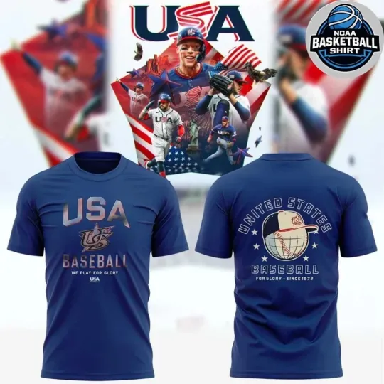 Discover USA Baseball 2026 World Baseball We Play For Glory Shirt