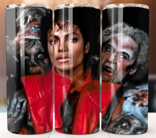 Discover Michael Jackson Tumbler 20oz Cup Mug w/ Straw Style Great for Gifting to a Fan