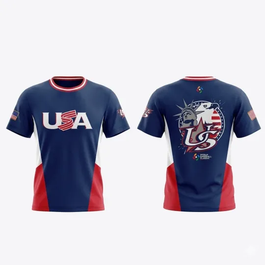 Discover USA Team 2026 World Baseball Classic T-Shirt USA Size S-5XL