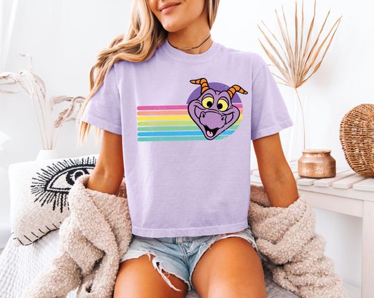 Disney World Epcot Figment Boxy T-Shirt - Vintage Disney Comfort Colors Tee