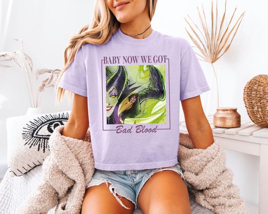 Disney World boxy Shirt - Maleficent vintage comfort colors tee - bad blood Hollywood studios t-shirt - magical kingdom - Villain gift Epcot