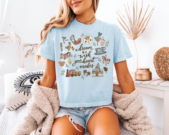 Discover Disney World Boxy T-Shirt - Vintage Mickey Mouse Comfort Colors - Magic Kingdom Classic Tee
