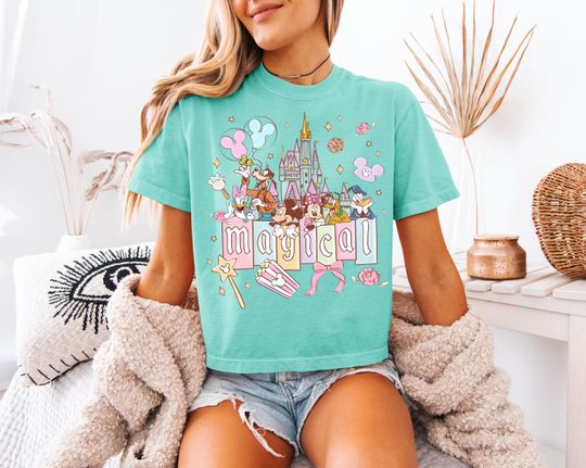 Discover Disney World Vintage Boxy T-Shirt - Hollywood Studios Mickey Friends Design