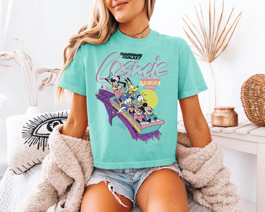 Discover Guardians of the Galaxy Women's Boxy Tee - Disney Epcot Vintage Comfort Colors Shirt