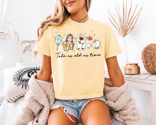 Discover Disney World Belle Boxy T-Shirt - Disney Beauty and the Beast Princess Tee - Magic Kingdom Gift