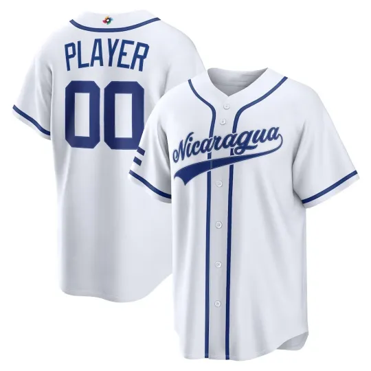 Discover Custom Personalized, Nicaragua Team 2026 World Baseball Classic AOP Jersey S-5XL