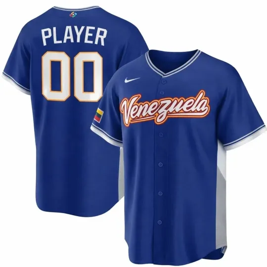 Discover Venezuela World Baseball Classic 2026 Blue Jersey Shirt Full Size