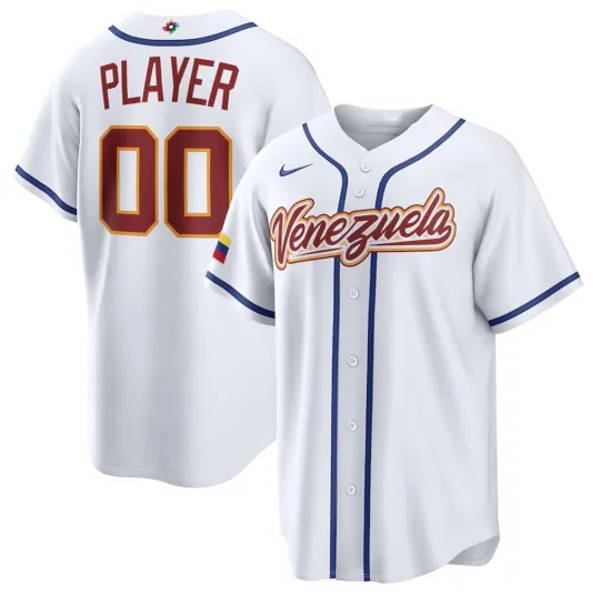 Discover Men's Venezuela Baseball White 2026 World Baseball Classic!!!