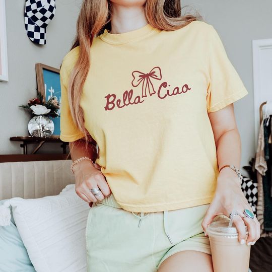 Bella Ciao Women's Boxy Tee Antifascist Resistance Shirt