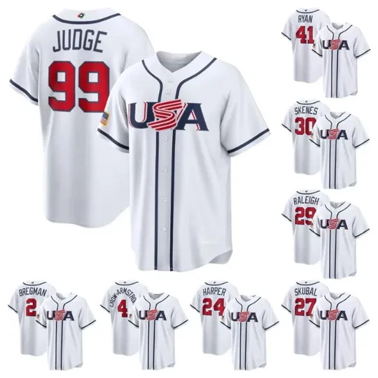 Discover Men's USA Baseball 2026 White World Baseball Classic Team!!!