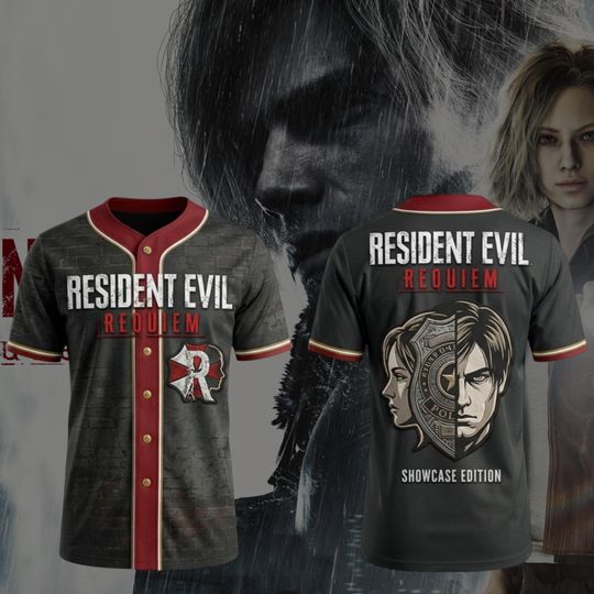 Discover Retro Horror Game Baseball Jersey, Distressed Survivor Graphic Jersey, Classic Gamer Gift