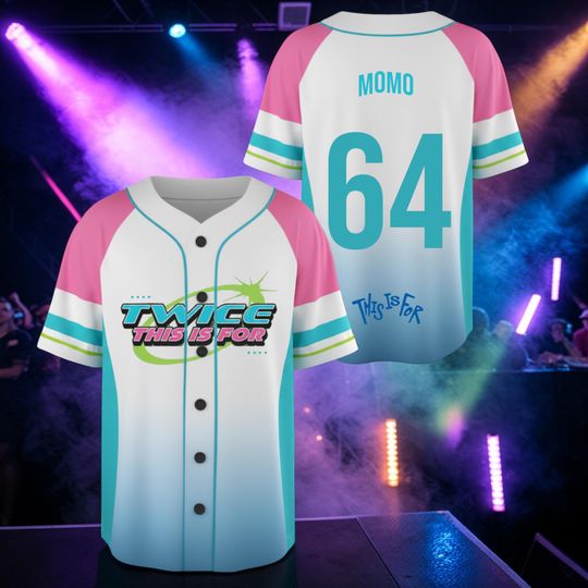 Discover Fresh This Is For TWICE World Tour Baseball Jersey, 2026 World Tour Mixed Mesh Jersey, Twice Merch Shirt For Kpop Fan, World Tour 2026