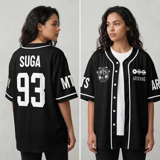 Discover Custom BTS Members Baseball Jersey, BTS World Tour 2026 Merch Shirt, Bangtan Comeback 2026, Kpop Gift for Army, Football Game Day Outfit