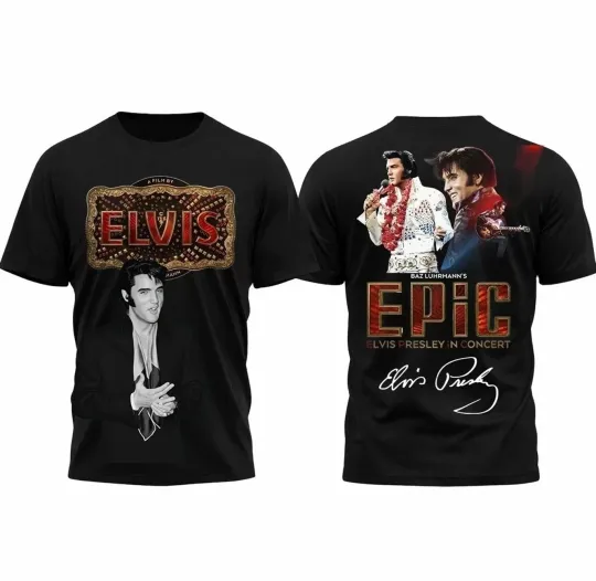 Discover Elvis Presley in Concert 2026 All Over Print 3D T Shirt Gif Fan