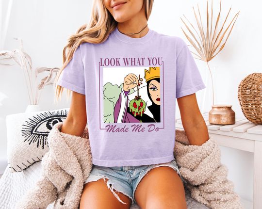 Disney World Evil Queen Vintage Boxy Tee - Hollywood Studios Bad Blood T-Shirt