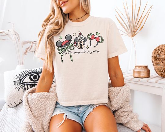 Discover Disney Christmas Boxy Tee - Vintage Comfort Colors Women's T-Shirt