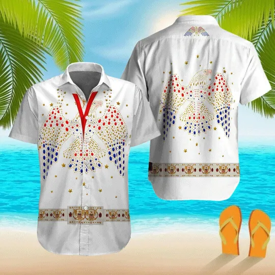 Discover Elvis Presley 3D Hawaiian Shirt for Fans Short Sleeve