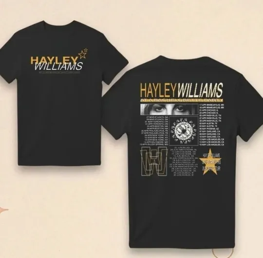 Discover Hayley Williams Bachelorette Party Tour 2026 New T-shirt