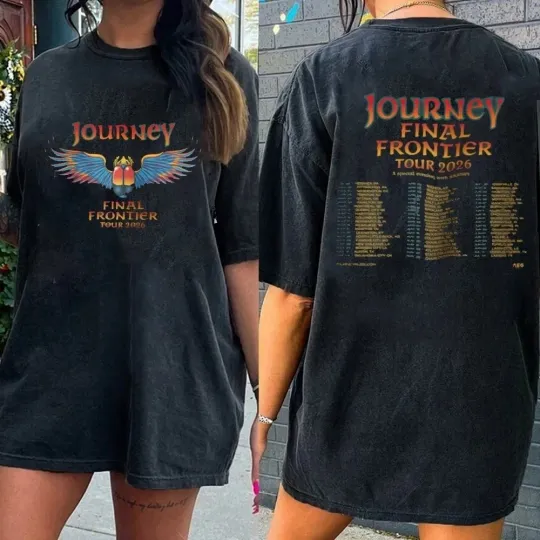 Discover Journey The Final Frontier Tour Shirt 2026, Retro Journey Rock Band Tee for Fans