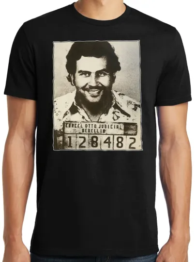 Discover PubliciTeeZ Pablo Escobar Mugshot T-Shirt