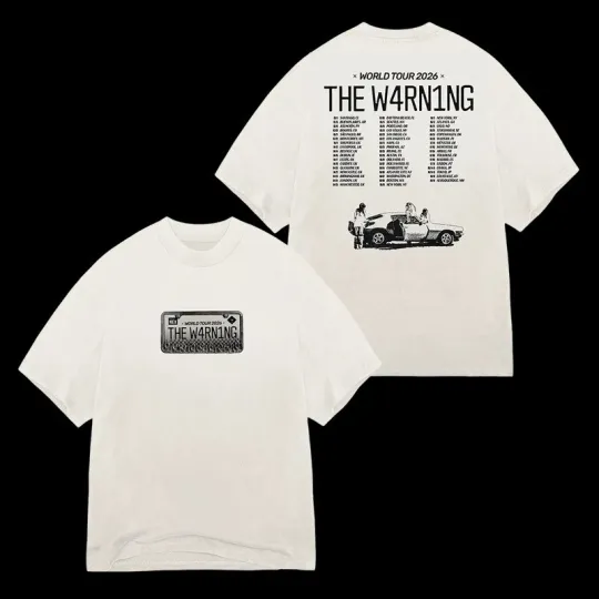 Discover The Warning World Tour 2026 Tour Date T-shirt