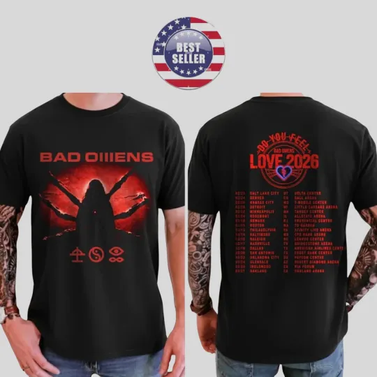 Bad Omens Love 2026 Tour Two Sides T-Shirt