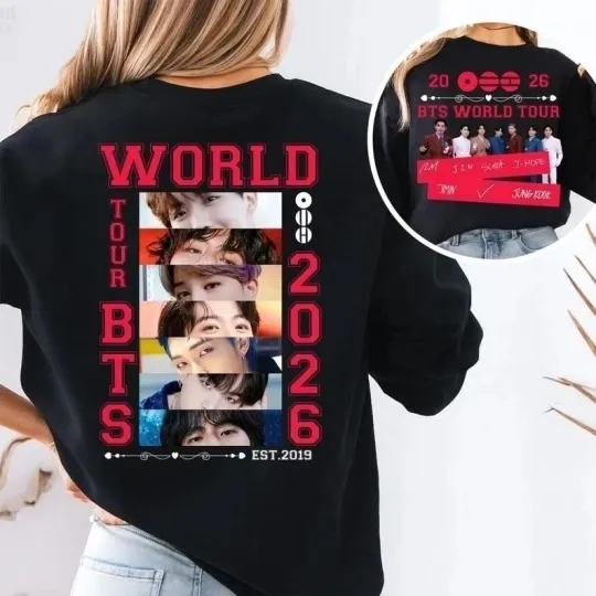 Discover BTS World Tour 2026 T-Shirt – Concert Fan Shirt