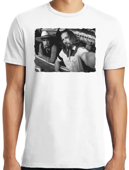 Discover Big Guys Rule Men's Big and Tall Lebowski Dude and Stranger Backstage Selfie T-Shirt