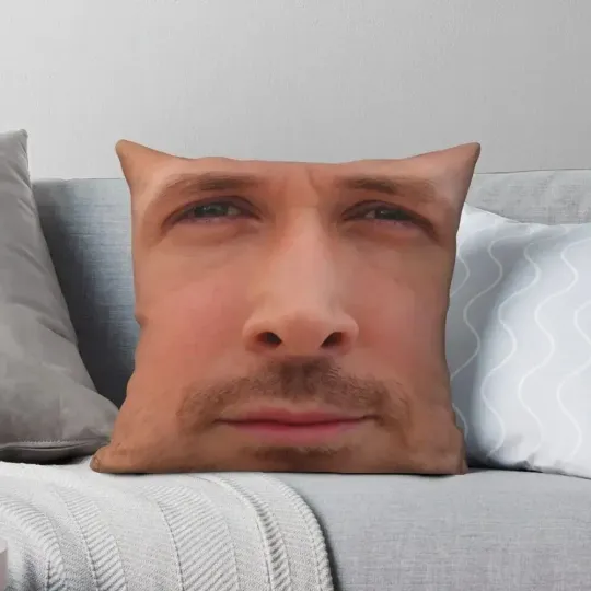 Discover Ryan Gosling Face Pillow Custom Birthday Gift Ideas Christmas Party Decorations