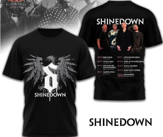 Discover shine down Tour 2026 T Shirt