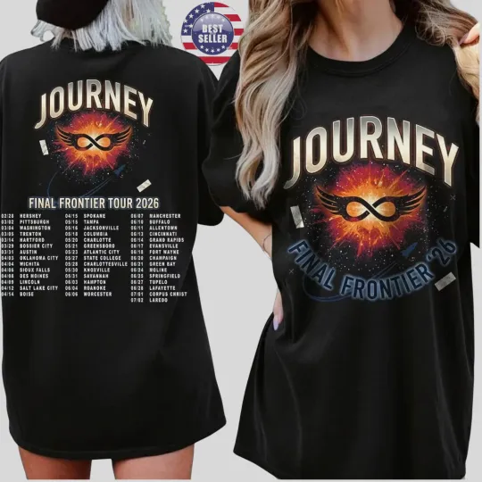 Discover Journey Shirt Final Frontier Tour 2026, Classic Rock Band Gift Unisex