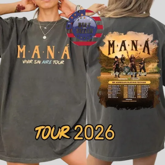 Discover Mana Tour 2026 T-Shirt , Music Tour Concert Tee