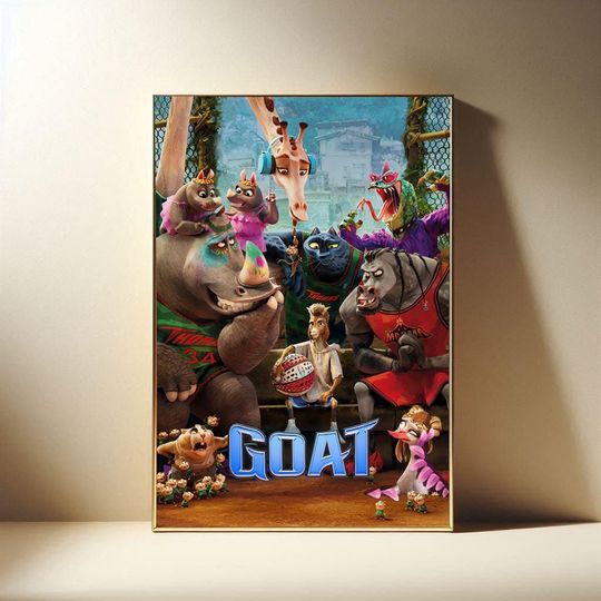 Discover GOAT 2026 Anime Film Poster, Modern Movies Art Print, Canvas Cloth Poster, Poster for Gift, Film Fan Collection