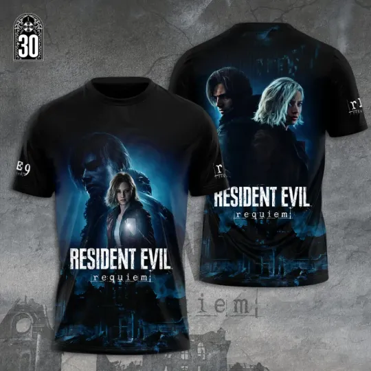 Discover Resident Evil Requiem x Leon Scott Kennedy 3D Apparel