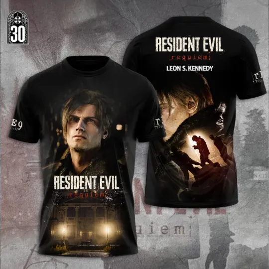 Discover Resident Evil Requiem x Leon Scott Kennedy 3D Apparel