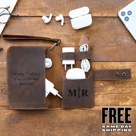 Discover Personalized Father's Day Tech Case Gift from Kids, Wife, or Daughter: Cable Organizer