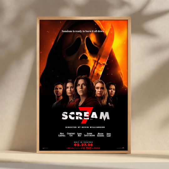 Discover Scream 7 Movie Poster, Wall Art, Film Poster Artwork, Home Decor
