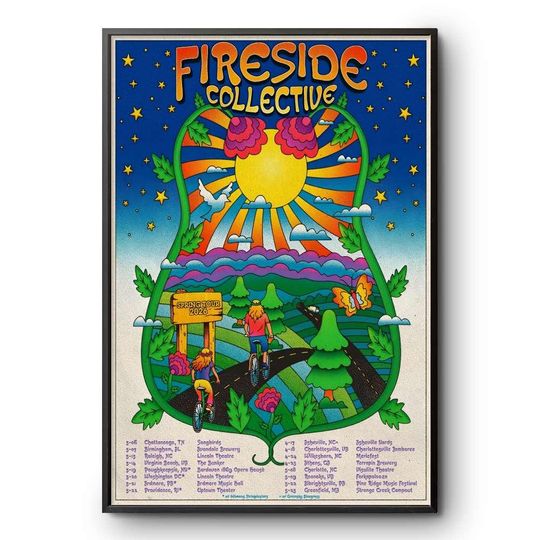 Discover Fireside Collective Spring Tour 2026 Concert Poster Print
