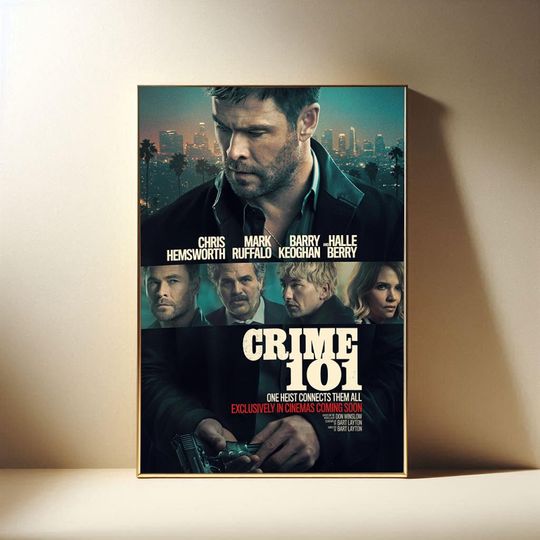 Discover Crime 101 2026 Film Poster, Modern Movies Art Print, Cloth Poster, Poster for Gift, Film Fan Collection