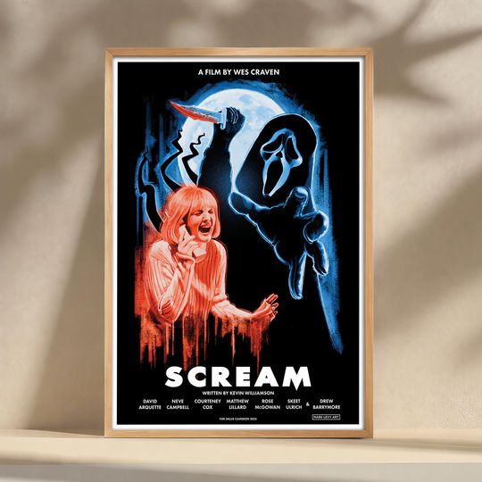 Discover Scream Movie Poster, Wall Art, Film Poster Artwork, Home Decor