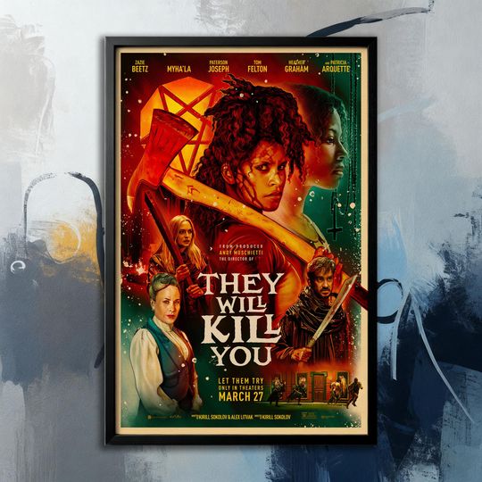 Discover Movie Poster- They Will Kill You (2026)| Movie Poster| Wall Art Collection| Poster Unframed| Movie Art| Cover Poster