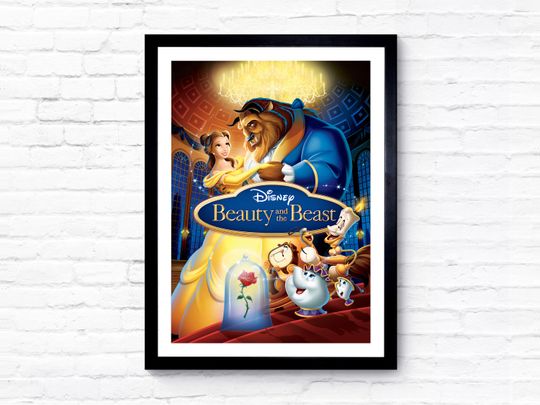 Discover Beauty and the Beast - 1991 - Movie Poster - Film Poster - Cinema Poster