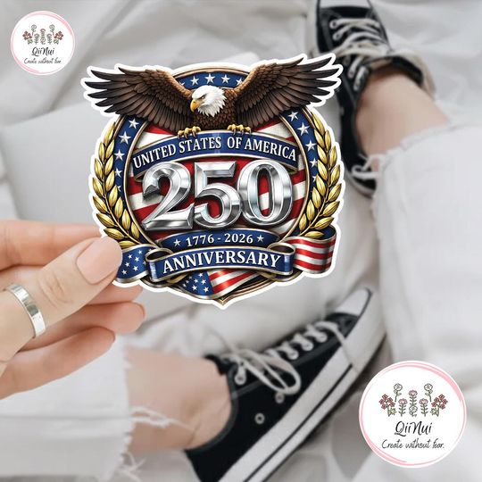 USA 250th Anniversary America Magnet, United States Semiquincentennial Decal, 250th Anniversary USA Sticker, 250th Anniversary