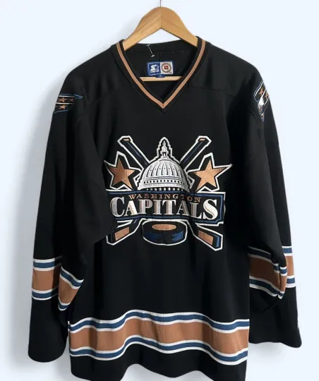 Discover Vintage Washington Capitals Starter Jersey Size XL