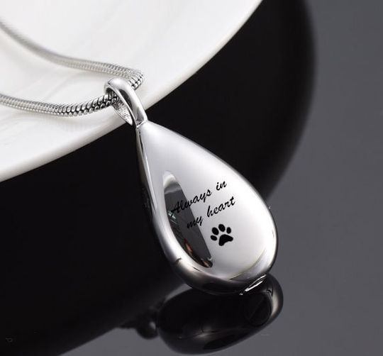 Discover Teardrop Urn Necklace- Pet Loss- Dog Loss- Pet Keepsake Necklace-Pet Urn Necklace-Memorial Jewelry-Remembrance Jewelry-Sympathy Gift- TDHS1