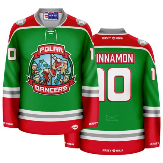 Discover Christmas Polar Dancers Men's Hockey Jersey